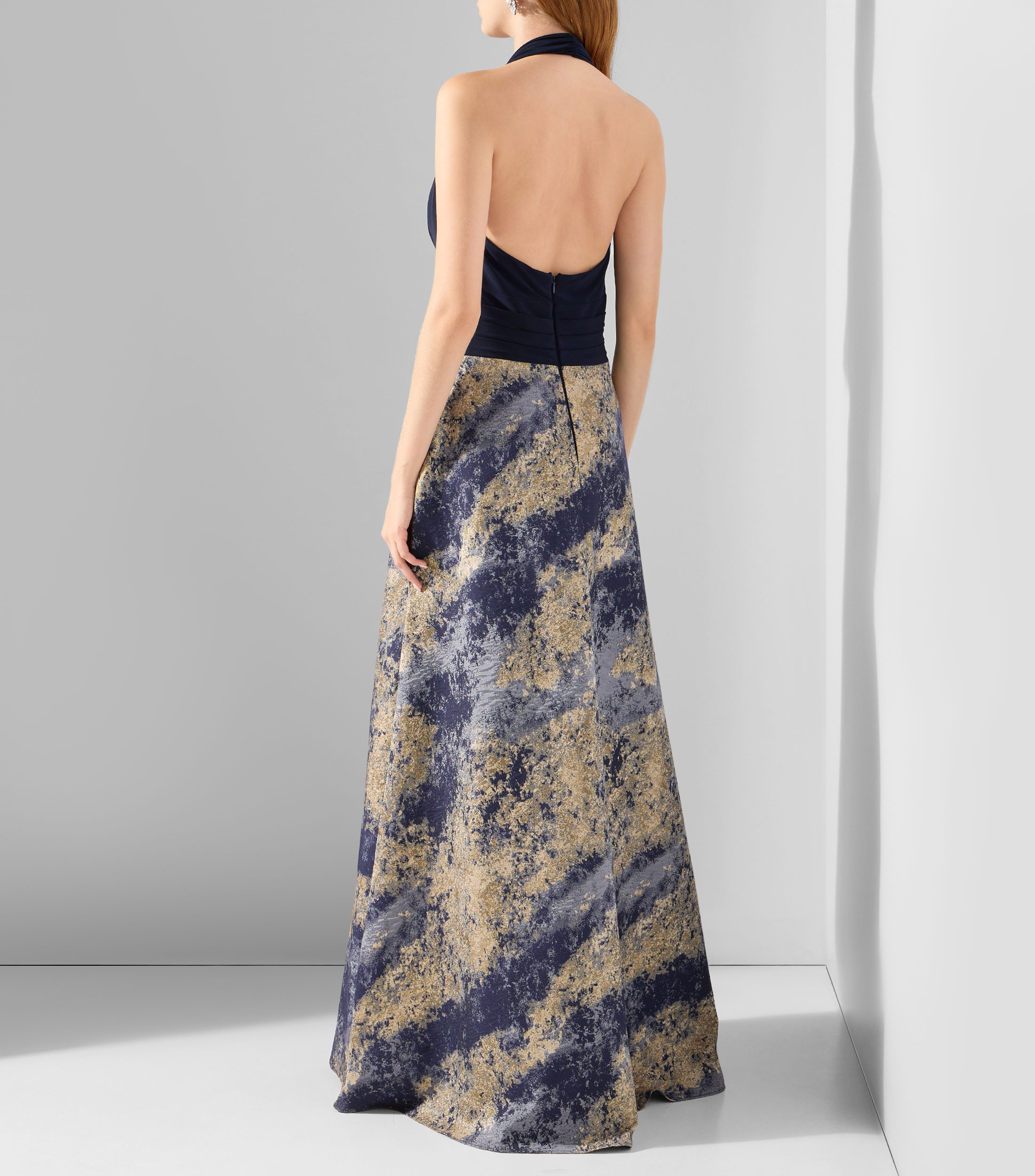 Vestido de fiesta largo liso Mujer